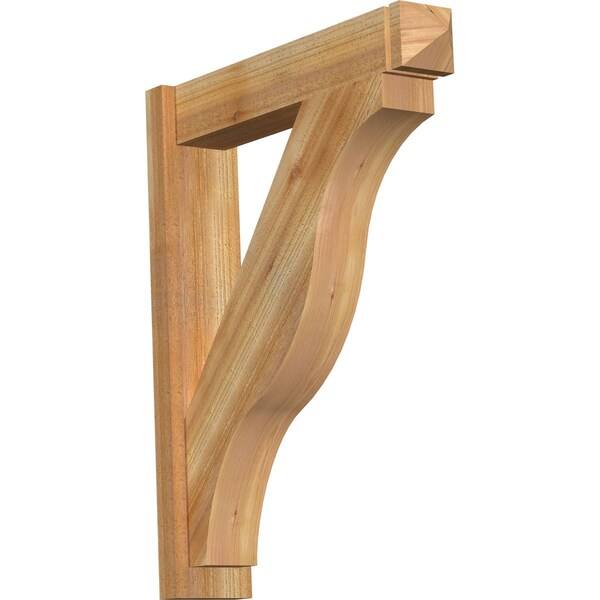 Ekena Millwork Funston Arts & Crafts Rough Sawn Outlooker, Western Red Cedar, 6"W x 28"D x 34"H OUT06X28X34FST03RWR - main